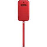 Husa de protectie Apple Leather Sleeve with MagSafe pentru iPhone 12|12 Pro, Red