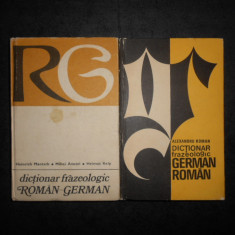 DICTIONAR FRAZEOLOGIC ROMAN-GERMAN / GERMAN-ROMAN 2 volume, editie cartonata