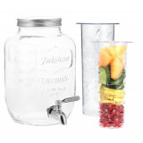 Dozator de bauturi cu infuzor de fructe si insertie de gheata Navaris, 4 l, 52425.01