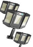 Set 3 bucati Lampa Tripla Solara de Perete cu Senzor de Miscare