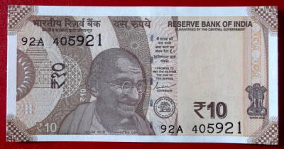 India 10 Rupees Rupii 2021 UNC necirculata ** foto