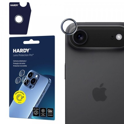 Folie de protectie Camera Spate 3MK Hardy Protection Pro pentru Apple iPhone 17 Air, Sticla Securizata, Gri foto