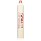 puroBIO Cosmetics Twist&amp;Go ruj nutritiv in creion culoare Peach nude 2.9 g