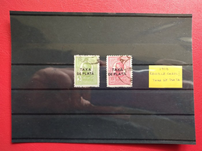 1918 - TAXA DE PLATA