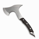 Cumpara ieftin Topor multifunctional din otel cu maner ergonomic si spargator geam, 31 cm, maro