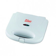 Sandwich maker Zilan, 750 W, alb, model grill foto