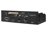 Hub USB eSATA cu 3 Porturi USB A și USB C 3.0 5Gbps, Logilink