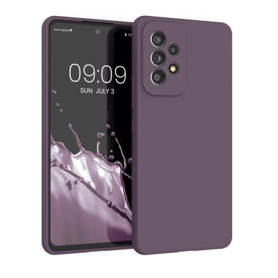 Husa Kwmobile pentru Samsung Galaxy A53 5G, Mov inchis, Silicon, KWM000015GS071C foto