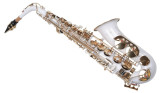Cumpara ieftin Saxofon Alto Karl Glaser ALB + clape Auriu curbat WhiteGold Saxophone Neuenkirchen-Germany