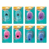 Perforator Hartie S-Cool 31mm, Diverse Modele (Inimioara, Stea, Floare, etc.), Accesorii Craft, Multicolor, 3+ ani