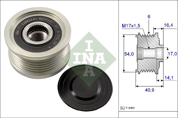 INA 535 0112 10 Sistem roata libera, generator