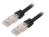 Cablu Patch S/FTP Cat6A Negru 5m LSZH