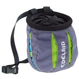 Edelrid Chalk Bag Trifid Twist, Saculet Magneziu Alpinism, Deschidere Twist, Buzunar Perie, Curea Talie, Gri/Verde