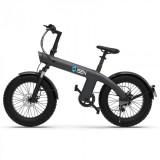 Cumpara ieftin Bicicleta electrica iSEN Q3 Fat Bike Gri, 750W, 7 viteze Shimano, Rulare full electric sau asistata, 45km h, Baterie detasabila, IP54