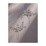 Cumpara ieftin Ace Par Mireasa, Model cu Pietre 10 x 11,5cm, Aurii , 2buc - 41041