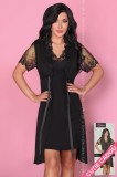 Cumpara ieftin LIV188-1 Set lenjerie cu halat si rochie de noapte, S/M