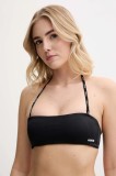 HUGO sutien de baie culoarea negru, cupa usor rigidizata, 50540663