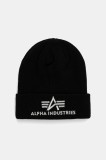 Alpha Industries căciulă culoarea negru, 168910.423