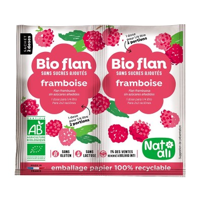 Budinca de zmeura, bio, 2 bucati x 5g, Nat-ali foto