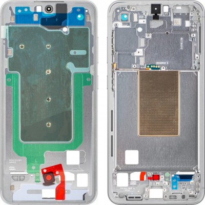 Carcasa Mijloc Samsung Galaxy S24 FE S721, Argintie, Service Pack GH82-35851B foto
