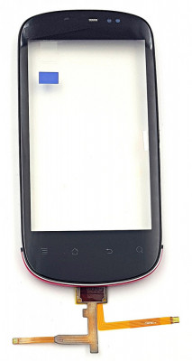 Touchscreen cu Rama Huawei U8850 Vision BLACK foto