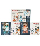 Robot-medic Muzical cu Lumini si Dans, Jucarie Copii Peste 3 Ani, Accesorii Medicale, Plastic, Culori Albastru Portocaliu