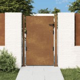 vidaXL Poartă pentru grădină, 105x130 cm, oțel corten