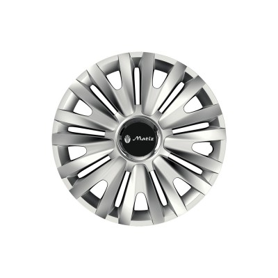 Set 4 capace roti Cu Inel Cromat Royal pentru gama auto Matiz foto