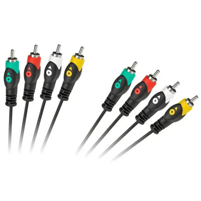 Cablu Cabletech Economic 4RCA-4RCA 3 m foto