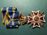 Ordinul Coroana Romaniei in grad de Comandor model 2 pe timp de razboi