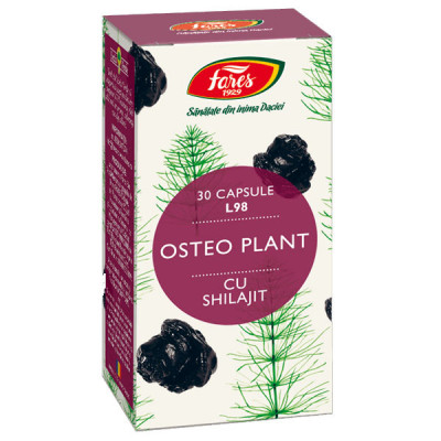 Osteo Plant cu Shilajit 30 capsule Fares foto