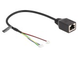 Adaptor RJ45 Cat 5e 0,3m cu conectori 4pin și 6pin - DELOCK