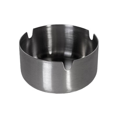 Scrumiera din metal, Argintiu, 8x4 cm, ATU-083784 foto