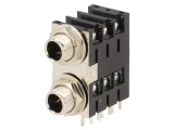 Soclu Jack 6.3mm Mamă Dublu Stereo Cu &Icirc;ntrerupător