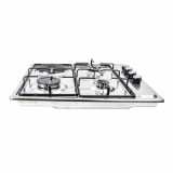 Plita incorporabila, din inox, GPL/GN, 3arzatoare +1 electric de 1000w, aprindere electrica / ZLN 1918