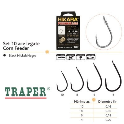 Set ace legate Traper Hikara Corn Feeder, 10 buc/set 10 foto