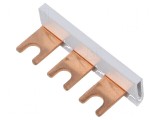 Bară colectoare 16mm&sup2; Poli: 1 Unom: 400V tip pieptene Nr.mod: 3