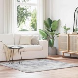 VidaXL Covor shaggy cu pom &icirc;nalt, NAVARRA, gri deschis, 160x160 cm