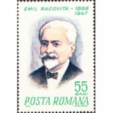 ROMANIA 1968 - 100 ani de la nasterea lui EMIL RACOVITA serie 1 timbru LP.676, Nestampilat