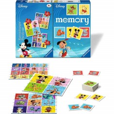 Puzzle si Joc Memory Personaje Disney, 25/36/49 Piese