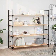 vidaXL Rafturi plutitoare 3 buc. 140x40x2cm lemn masiv acacia netratat 3279409