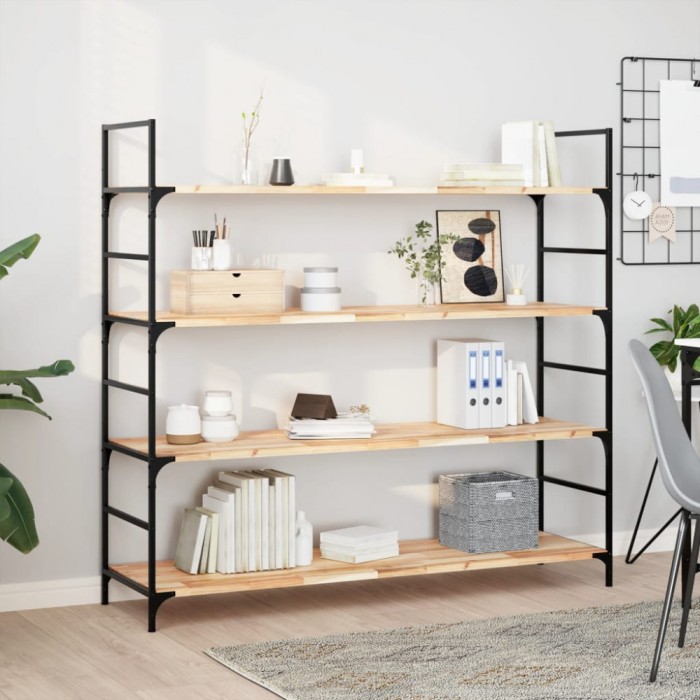 Rafturi plutitoare 2 buc. 140x40x2cm lemn masiv acacia netratat
