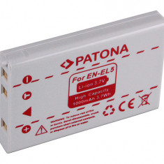 Baterie NIKON 7900 5900 5200 4200 4200 3700 EN-EL5 ENEL5 1000 mAh / 3,7 Wh / 3,7V Li-Ion / baterie reîncărcabilă - Patona