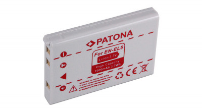 Baterie NIKON 7900 5900 5200 4200 4200 3700 EN-EL5 ENEL5 1000 mAh / 3,7 Wh / 3,7V Li-Ion / baterie re&amp;icirc;ncărcabilă - Patona foto