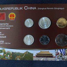 Seria completata monede - China 1986 - 2010 - 6 monede
