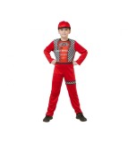 Costum carnaval Pilot de curse pentru copii, 5-6 ani ( 110/120 cm)