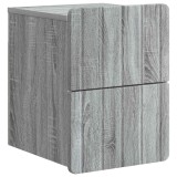 vidaXL Dulap de noapte suspendat Sonoma gri 33 x 34,5 x 43 cm 898307