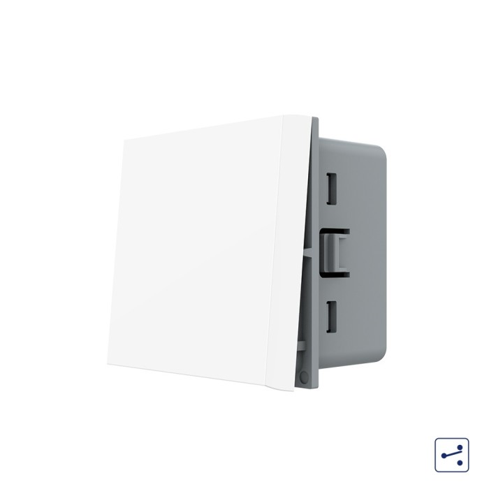 Modul Intrerupator Simplu Mecanic Cap Cruce, 2 Module - Serie Noua SmartElectro IntelligentHouse