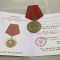 Brevet si medalie 1 / semnata olograf de Viktor Iușcenko presedinte Ucraina / comemorare al doilea razboi mondial IIWWW