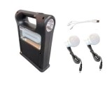 Соларен къмпинг комплект CCLamp CL-12, с фенерче, 2 крушки, 30W, функция за зареждане на телефона, Oem